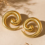 Chic Spiral Statement Earrings
