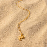 Gold-Tone Crab Pendant Necklace