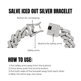 15MM Cuba CZ Bracelet for Men
