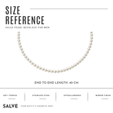 3MM Sleek Pearl Necklace for Men