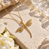 Gold-Toned Dragonfly Pendant