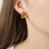 Salve Dainty Heart Earrings for Women