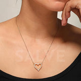 Salve Studded Heart Pendant for Women