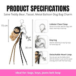 Salve Teddy Bear Keychain for Women - Salve