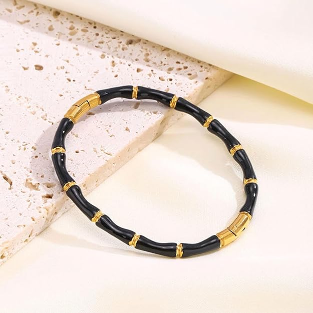 Openable Bamboo Design Bracelet SALVE
