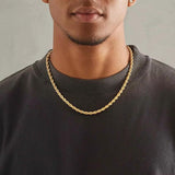 Salve Men Gold-Toned Rope Chain