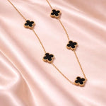 Salve Black Clover gold chain necklace with a sleek, polished design and durable link construction.