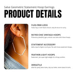 Salve Chic Retro Hoops Earrings for Women