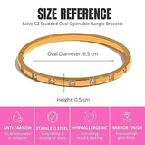 Salve Sleek Studded Bracelet for Women