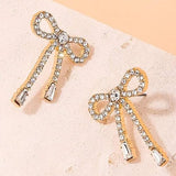 Salve Ribbon Bow Earrings for Women