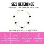 Salve Black Clover gold chain necklace with a sleek, shiny design, featuring a comfortable fit and stylish accessory for everyday wear.