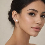 Salve Chic 11MM Faux Pearl Earrings for Women - Salve