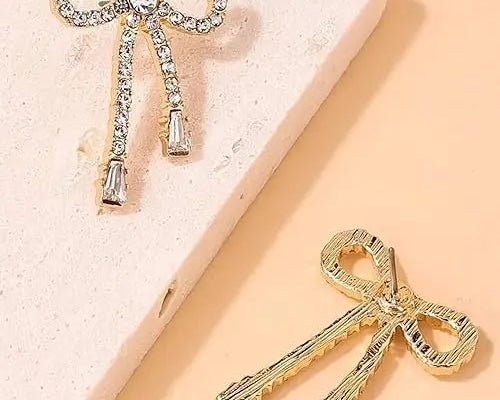 Salve Ribbon Bow Earrings for Women - Salve