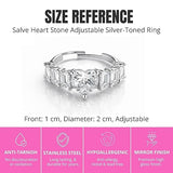 Salve CZ Heart Stone Ring for Women