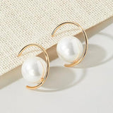 Salve Sleek Pearl Earrings for Women