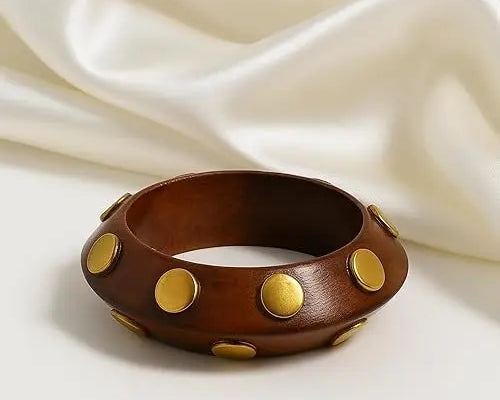 Salve Chunky Wooden Bangle for Women - Salve