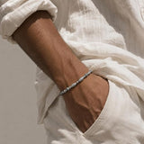 Men Twin Fish Grey Bracelet