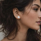 Salve Chic 11MM Faux Pearl Earrings for Women - Salve