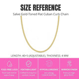Flat Cuban Link Chain Necklace