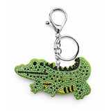 Salve Rhinestone Encrusted Crocodile Keychain for Women - Salve