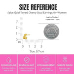 Salve Tiny Cherry Stud Earrings for Women - Salve