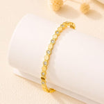 SALVE CZ Honeycomb Hexagonal Openable Bracelet with adjustable clasp and intricate honeycomb design in silver tone.