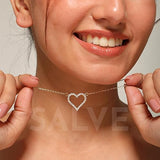Salve Studded Heart Pendant for Women