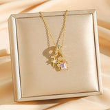 Salve Pink Crystal Star Charm Pendant for Women