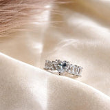 Salve CZ Heart Stone Ring for Women