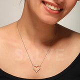 Salve Studded Heart Pendant for Women