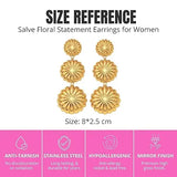 Salve Chic Coquette Floral Earrings for Women - Salve