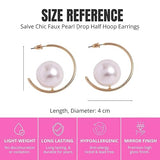 Salve Sleek Pearl Earrings for Women