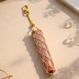 SALVE Baddie Mesh Lipstick Holder for handbags, featuring a stylish black mesh design with a secure clasp.