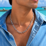 Stainless Steel Figaro Chain for Men