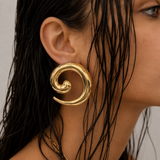 Chic Spiral Statement Earrings