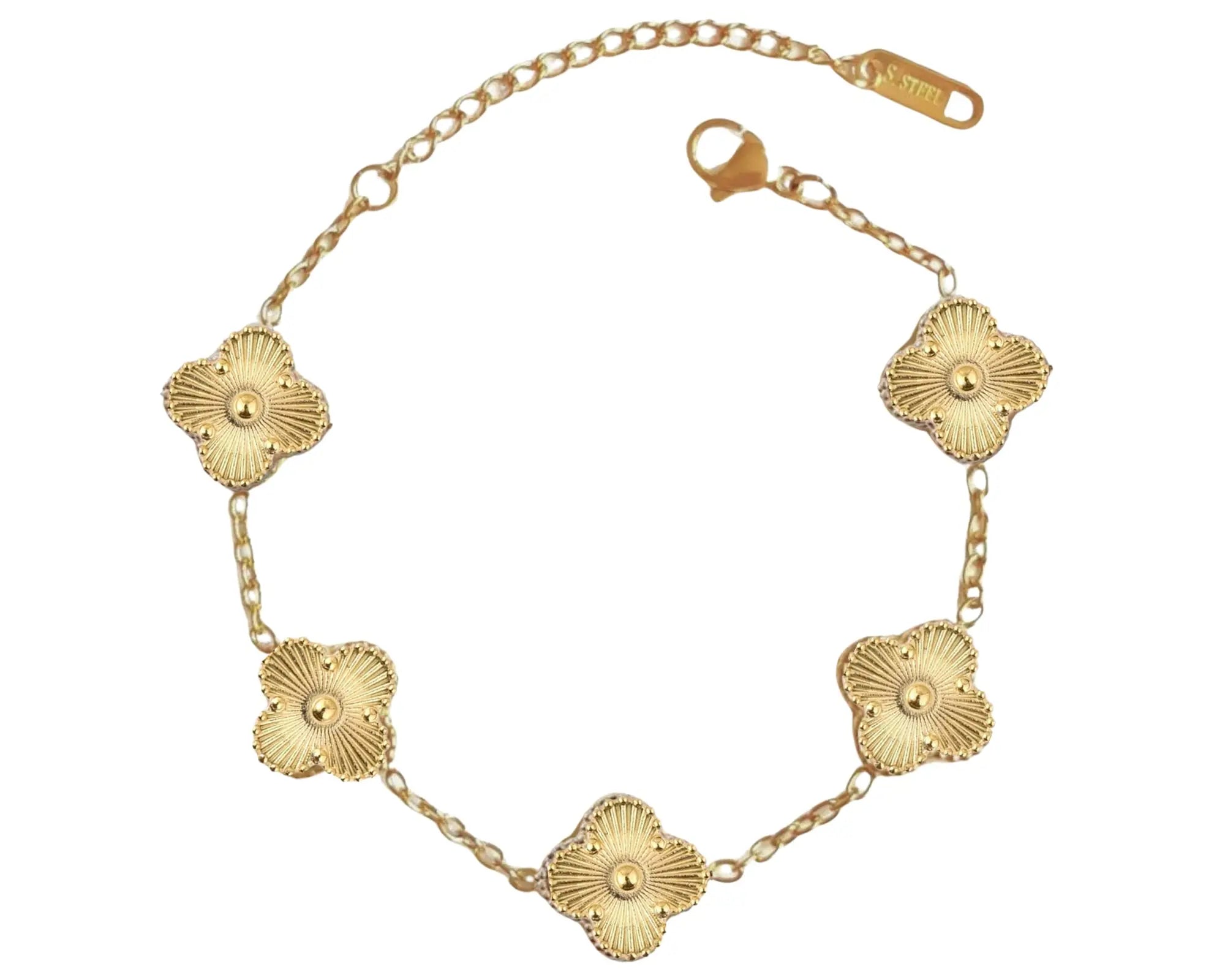 Salve Gold-Toned Clover Bracelet - Salve