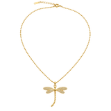 Gold-Toned Dragonfly Pendant