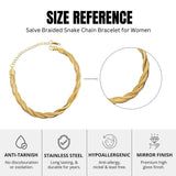 Salve Stainless Steel Braided Snake Chain Bracelet