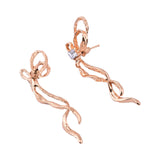 Salve Bow-Mance Rose Gold Earrings