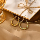 Salve Chic Bamboo Hoop Fancy Earrings for Women
