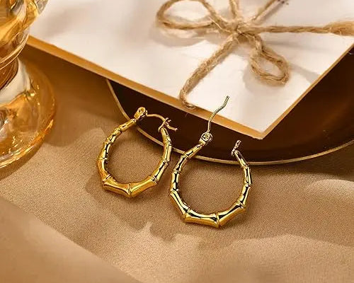 Salve Bamboo Hoop Earrings for Women - Salve