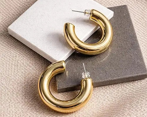 Salve Chunky Hoop Earrings for Women - Salve