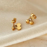 Salve Tiny Cherry Stud Earrings for Women - Salve
