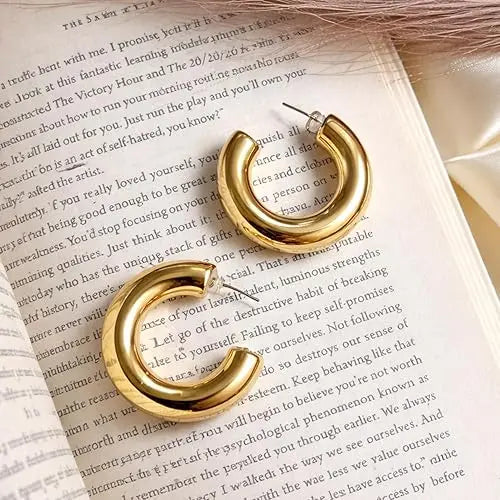Salve Chunky Hoop Earrings for Women - Salve