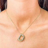 Salve 'D' Bubble Letter Pendant for Women