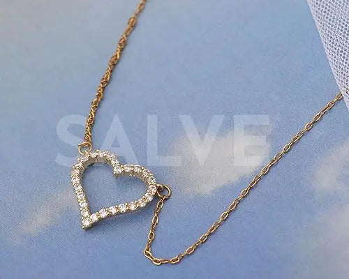 Salve Studded Heart Pendant for Women - Salve