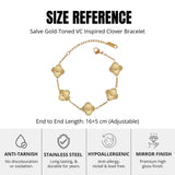 Salve Gold-Toned Clover Bracelet