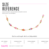 Gold-Toned Multicolour Beaded Necklace