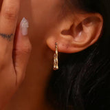 Salve Hinged Hoop Earrings for Women
