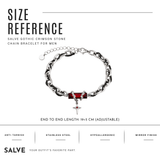 Crimson Cross Bracelet for Men